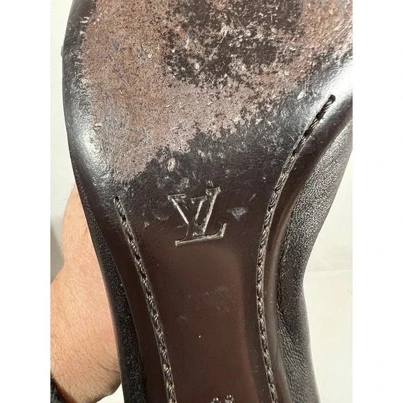 Louis Vuitton Boots Womens 7.5 Black Leather Designer Luxury Ankle Boots - Picture 13 of 16